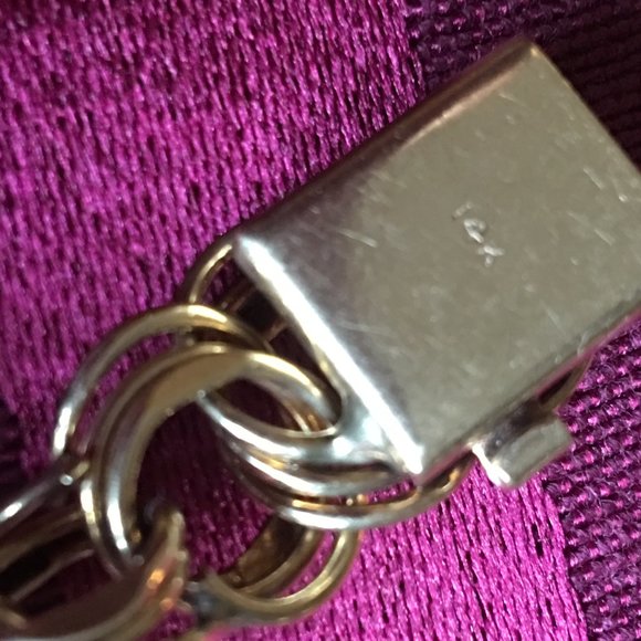 ๐HP๐ VTG Corletto 3 Charm 14K 3- Link Bracelet - Picture 9 of 10